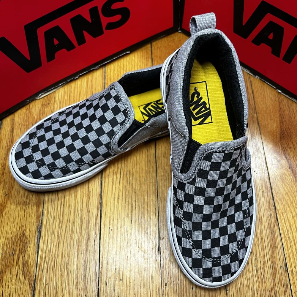 VANS Asher Classic Checkerboard Slip-On Shoes * BRAND NEW without TAG * Size 13
